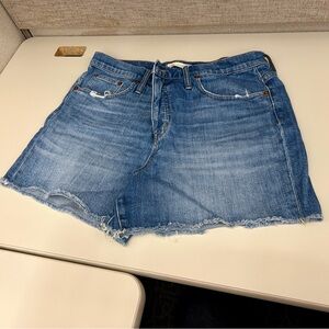 Madewell high rise denim shorts